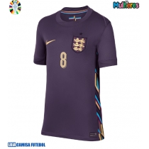 Camisa de Futebol Inglaterra Alexander-Arnold #8 Equipamento Secundário Mulheres Europeu 2024 Manga Curta